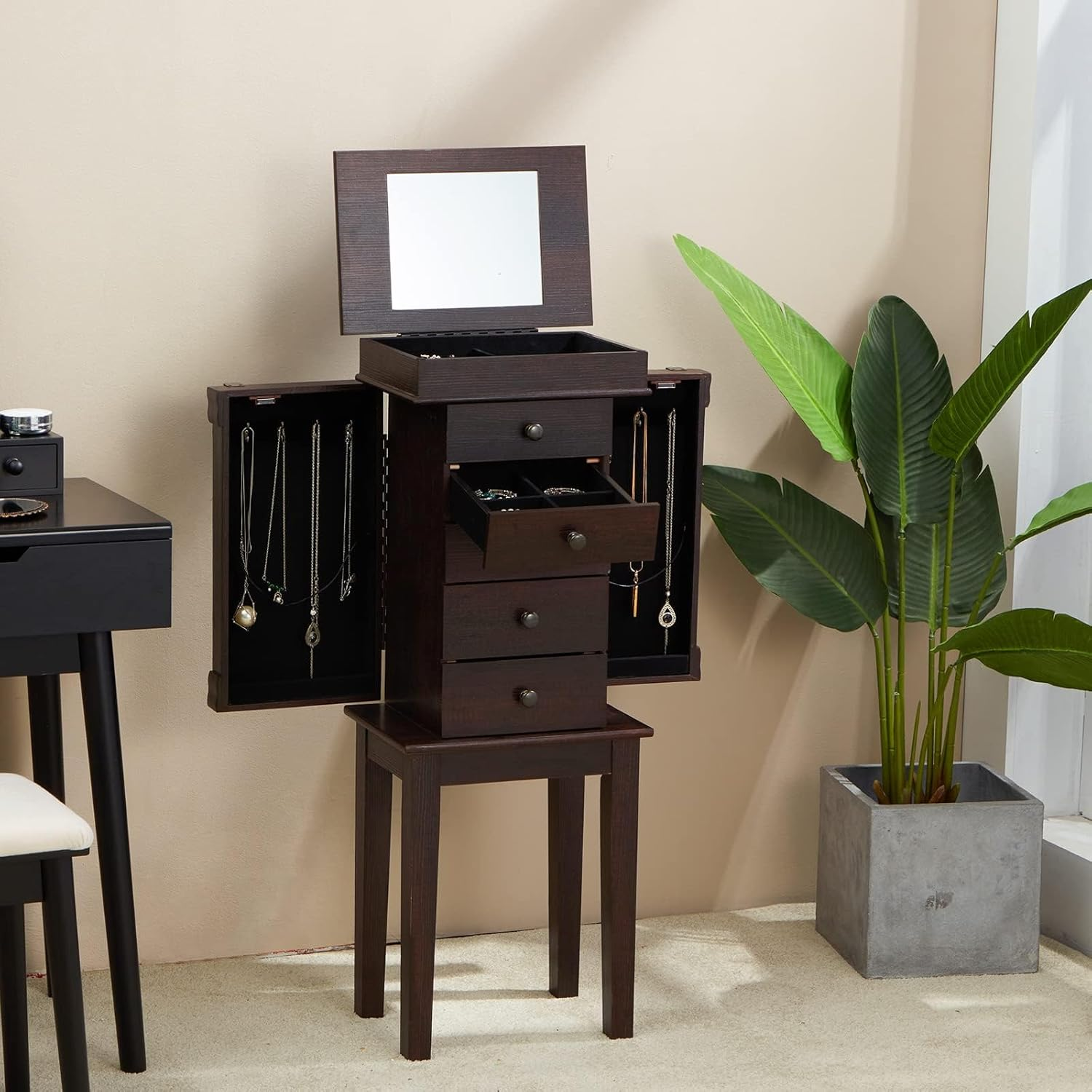 Stand up jewelry organizer discount