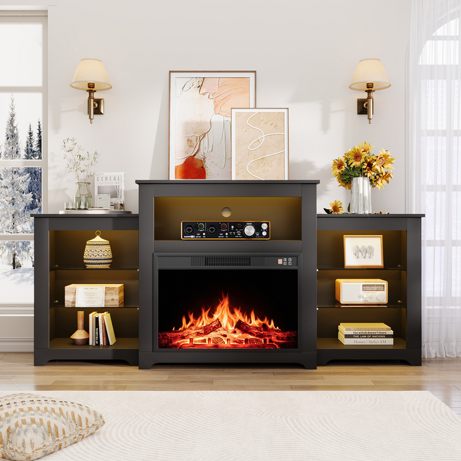 electric-fireplace-with-remote