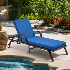 EROMMY Outdoor Lounge Chair Cushion Replacement Set of 2, Dark Blue-Erommy