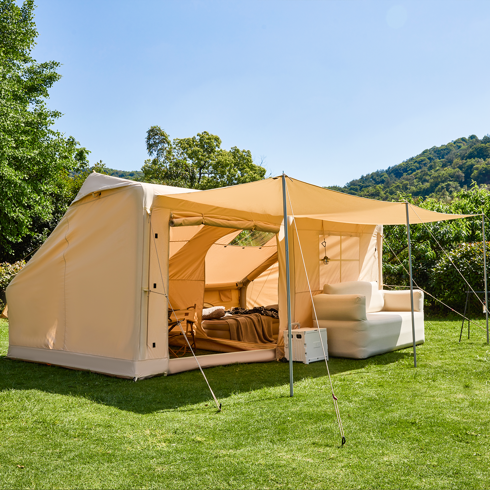 Camping tent with patio deals