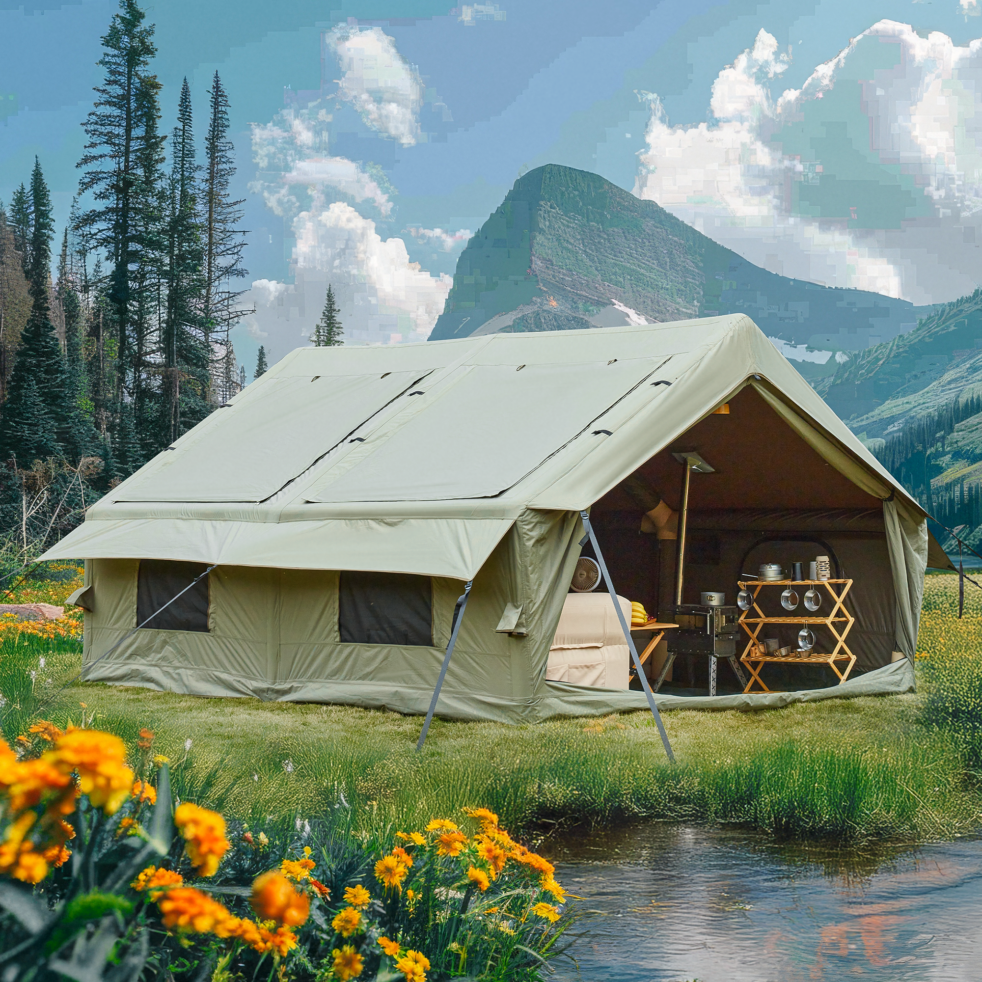 elario xl tent Large Camping Tent | Double Rooms