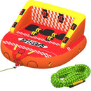 EROMMY 3-Person Towable Tubes for Boating, Front/Back Tow Points Sofa Couch Style Boat Tubes