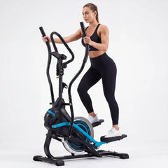 EROMMY 3-in-1 Elliptical Exercise Machine for Home, Cardio Climber & Stair Stepper with 16-Level Magnetic Resistance, 15.5” Stride, 300LB Capacity, Quiet Compact Trainer