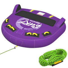 EROMMY 3-Person Deck Towable Tubes for Boating with Winged Side Bolsters and Towable Rope, Padded Bolster Guard Handles & Quick-Connect Tow Point