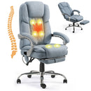 EROMMY Reclining Desk Chair with Big and Tall Massage and Heated, Airy Blue