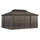 12 x 16 Brown Enclosed Gazebo