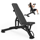 EROMMY Weight Bench, Heavy Duty FID Adjustable Exercise Bench, 1000 lbs Capacity, 12 Positions, Steel Frame with Wheels, for Home Gym Workout Training