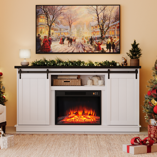 white-electric-fireplace