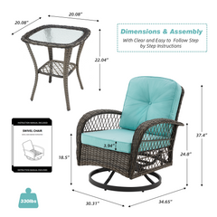 swivel and rocker patio chairs