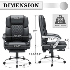 Product dimensions of erommy desk computer chair