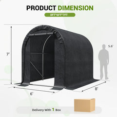 EROMMY 6.3 ft. W x 8 ft. D Portable Tool Shed , Storage Tent