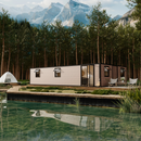 EROMMY Modern 40ft Extendable Container House, 2 Bedroom Folding House to Live In with Kitchen, Mobile Home Prefab Home with Fully Equipped Bathroom, Pre Built Portable House for Adults-Erommy