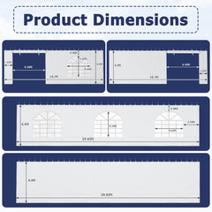 EROMMY 20x30ft 350G PVC Sidewalls (Please check with customer service before purchasing to confirm compatibility)