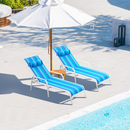 outdoor double chaise lounge