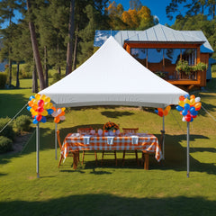 15x15 Ft Heavy Duty Tent Outdoor Wedding Tent Waterproof Patio Event Tents for Parties Holiday BBQ Events, White-Erommy