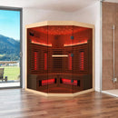 EROMMY Infrared Sauna 4 Person with Full Spectrum Heaters for Home or Gym