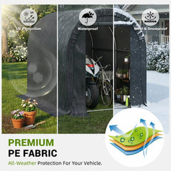 EROMMY 6.3 ft. W x 8 ft. D Portable Tool Shed , Storage Tent