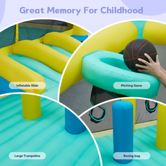 EROMMY Inflatable Trampoline Bounce House for Kids, Heavy Duty 840D Oxford Cloth-Erommy