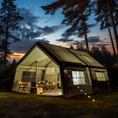 EROMMY 10-12 Person Extra Large 4 season Tent with Stove Jack, Green – 15.7X11.8-Erommy