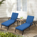 EROMMY Outdoor Lounge Chair Cushion Replacement Set of 2, Dark Blue-Erommy