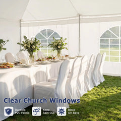 EROMMY 20x40ft 350G PVC Sidewalls (Please check with customer service before purchasing to confirm compatibility)