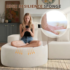 EROMMY Modern L-Shape Sectional Sofa with Chaise Lounge for Living Room Bedroom, Beige-Erommy