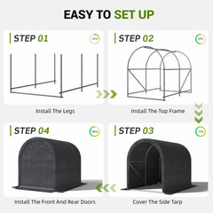 EROMMY 6.3 ft. W x 8 ft. D Portable Tool Shed , Storage Tent