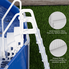 EROMMY Pool Ladder, 3-Step Pool Stairs with Double Handrails and Non-Slip Steps for 36-50” Above Ground and In-Ground Pools, White