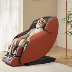 EROMMY Recliner Massage Chair with Full Body Massage Function– Orange-Erommy