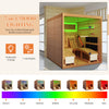 EROMMY Luxurious Infrared Sauna 2 Person with Comfortable Sauna Chair