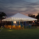 EROMMY 20x20ft Pole Party Tent with Sidewalls and Doors, Heavy Duty Outdoor Canopy with Carry Bags, Large White Event Tent for 62 People, Weddings, Parties, and Gatherings