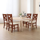 EROMMY Dining Chairs Set of 2, Modern Farmhouse Upholstered Dining Room Chair, Walnut-Erommy