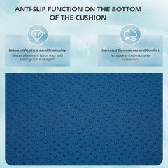Anti-slip function on the bottom of the cushions