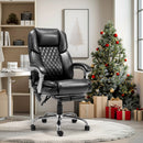 EROMMY Executive Office Chair, Ergonomic Desk Chair Big and Tall Massage and Heated, Black-Erommy