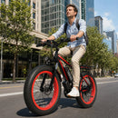 EROMMY Electric Bike for Adults,1500/3000W Peak Motor, 26" Fat Tire E-Bike with 48V 13AH Battery, 25-36 MPH Max 62 Miles Electric Motorcycle, 7-Speed Electric Mountain Bicycle