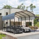 EROMMY 14’ x 20’ RV Metal Carport, Heavy Duty Carport Canopy with Galvanized Metal Roof and Frame for Car, RV, Boat and Tractors-Erommy