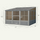 10 x 12 Grey<br>Wall Mounted