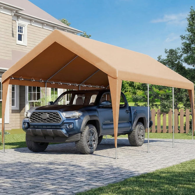 erommy 12x20 yellow heavy duty carport product image 1
