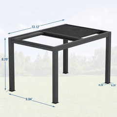 EROMMY 10x13 Smart Electric Pergola with Movable Louvers