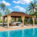 EROMMY 14X20 Outdoor Rectangle Gazebo with Canopy for Patio