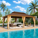 EROMMY 14X22 Outdoor Rectangle Gazebo with Canopy for Patio