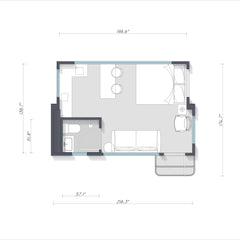 EROMMY Modern Foldable Mobile Home, Extendable Container House with Fully Equipped Bathroom, Prefab House for Adults to Live In – One Bedroom Portable Pre Built House-Erommy