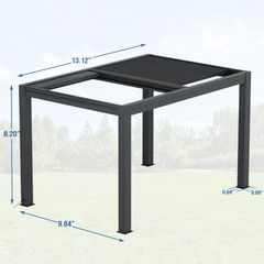 EROMMY 10x13 Smart Electric Pergola with Movable Louvers