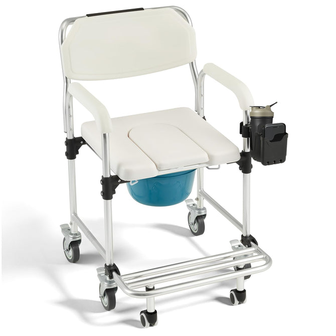 erommy rolling shower wheelchair - view 1