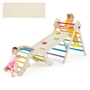 EROMMY 7-in-1 Wooden Climbing Toys for Toddlers, Montessori Indoor Playground Set, Rainbow-Erommy