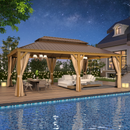 EROMMY 14X22 Outdoor Rectangle Gazebo with Canopy for Patio