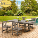 EROMMY 2 Armless chairs, HDPE Patio Furniture for Backyard, Porch, Lawn, Party and Garden, Gray-Erommy