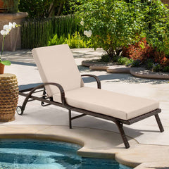 EROMMY Outdoor Lounge Chair Cushion Replacement, Khaki-Erommy