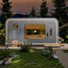 EROMMY Modern Foldable Mobile Home, Extendable Container House with Fully Equipped Bathroom, Prefab House for Adults to Live In – One Bedroom Portable Pre Built House-Erommy