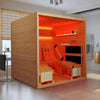 EROMMY Luxurious Infrared Sauna 2 Person with Comfortable Sauna Chair, Ideal for Sauna Yoga